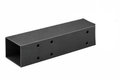 Steel post and beam straight connection bracket