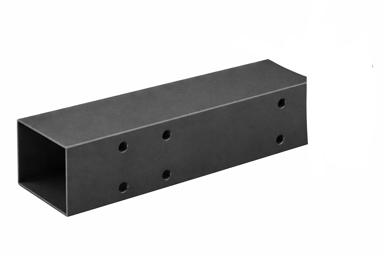 Steel post and beam straight connection bracket